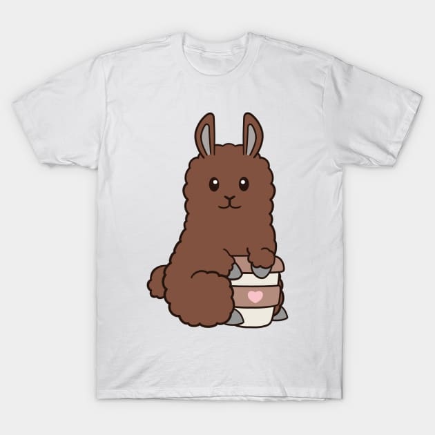 Llama Coffee T-Shirt by BiscuitSnack